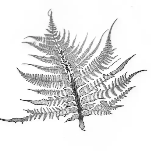 Fern Tree tattoo design idea