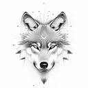 Wolf end Black belt jiu-jitsu  tattoo design idea