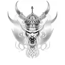 blindrune viking tattoo design idea