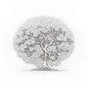 Money tree tattoo design idea