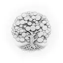 Money tree tattoo design idea