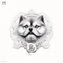neo traditional year of the dog tattoo design idea