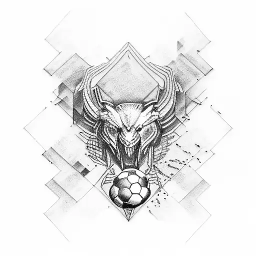 soccer tattoo design idea