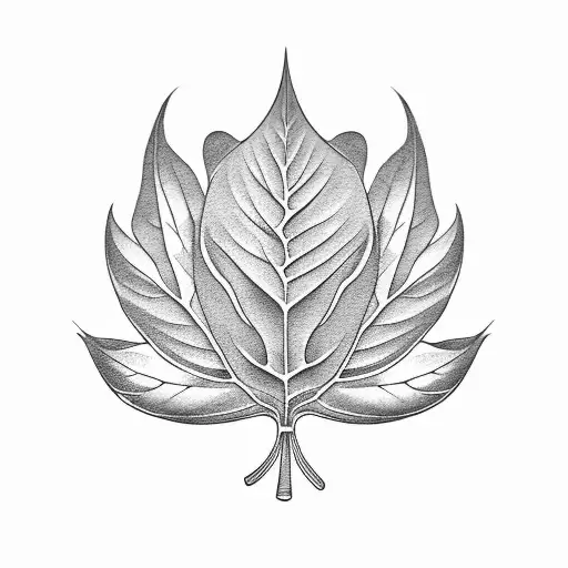 taro leaf.  tattoo design idea
