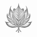 taro leaf.  tattoo design idea