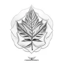 taro leaf.  tattoo design idea