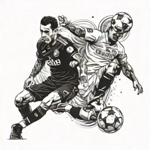 Design a Galatasaray themed sleeve featuring iconic moments from Champions League matches tattoo design idea