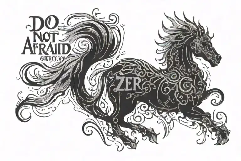 "DO NOT BE AFRAID IF YOU ARE ALONE. BE AFRAID IF YOU ARE ZERO." tattoo design idea