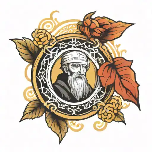 Saint Benedict Christian tattoo design idea