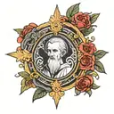 Saint Benedict Christian tattoo design idea