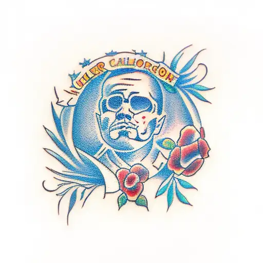 last name Calderon  tattoo design idea