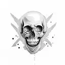 Skull tattoo design idea