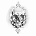 Skull tattoo design idea