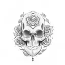 Skull tattoo design idea
