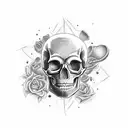 Skull tattoo design idea