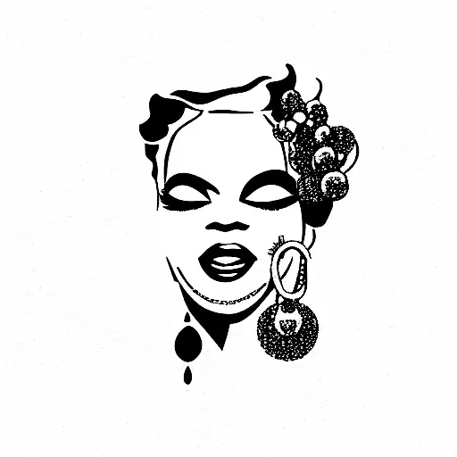pearl with beyonce  tattoo design idea