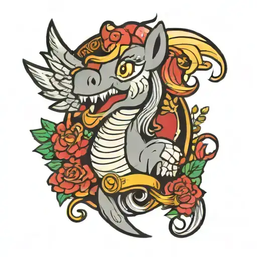 discord from my little pony  tattoo design idea
