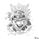 naruto and jiraiya ice cream tattoo design idea