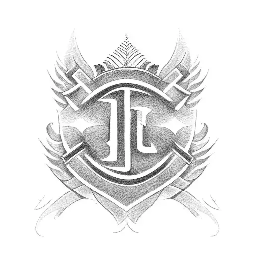 Initial FC and the word Loyalty  tattoo design idea