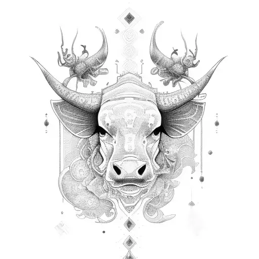 san and moo tattoo design idea