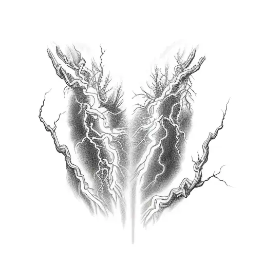 forearm sleeve of lightning surging through veins like a power up tattoo design idea