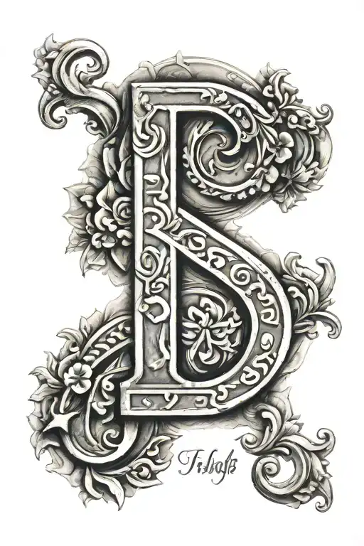greek numbers tattoo design idea