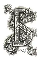greek numbers tattoo design idea