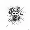 Messi  tattoo design idea