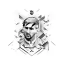 Messi  tattoo design idea