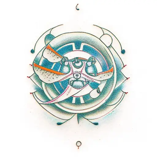 semicolon with Gypsophila  tattoo design idea