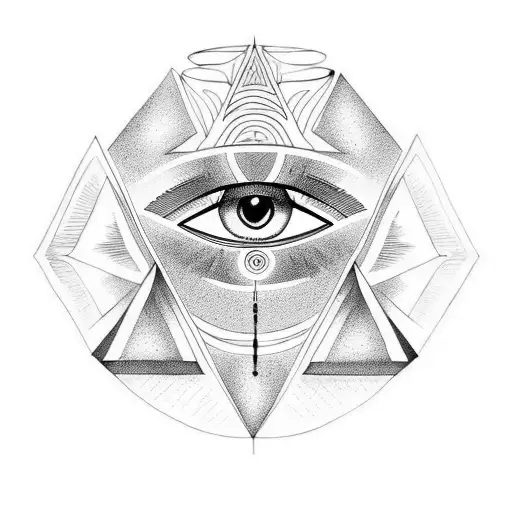 Eye of Ra tattoo design idea