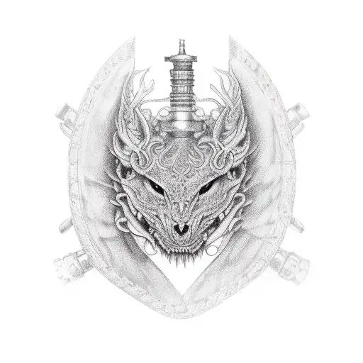 armour sleeve tattoo design idea