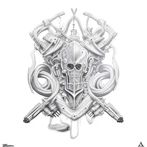 armour tattoo design idea