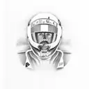 Fernando Alonso's 2005 helmet full color  tattoo design idea