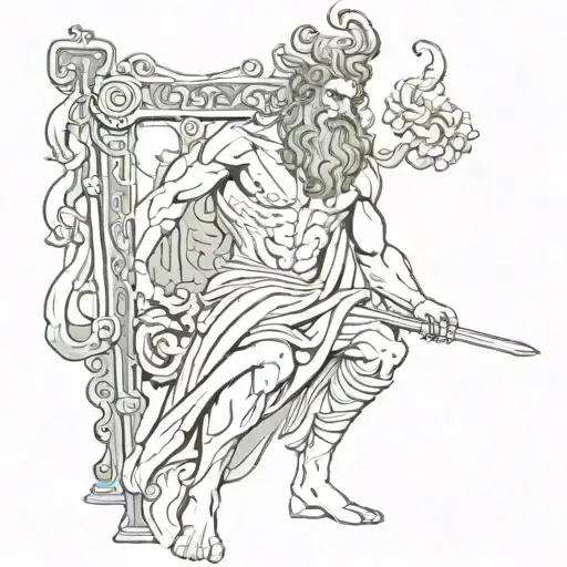 hades Greek god tattoo design idea