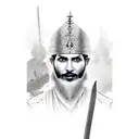 Sword rajput tattoo design idea