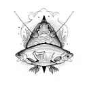 carp angler tattoo design idea