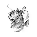 carp angler tattoo design idea