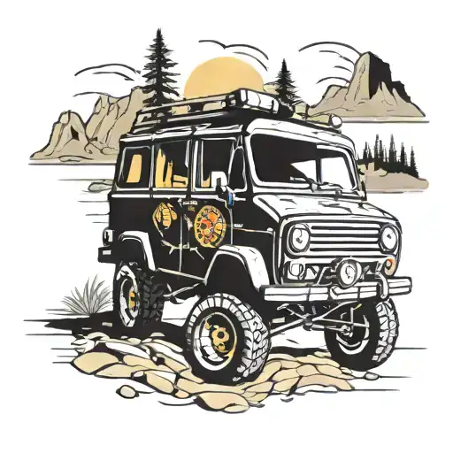 jeep harry potter moab electronics tattoo design idea