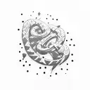 black belt fist tattoo design idea