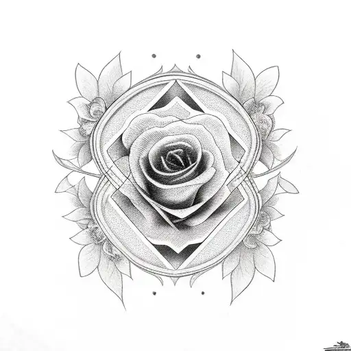 fading hourglass tattoo design idea