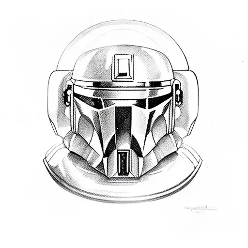 Mandalorian and grogu tattoo design idea