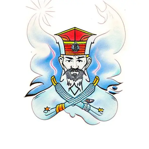 cossack tattoo design idea