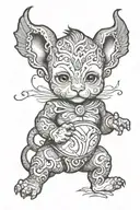 baby boy tattoo design idea