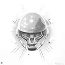 paul alien in space tattoo design idea