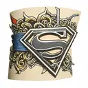 armband superman symbol tattoo design idea