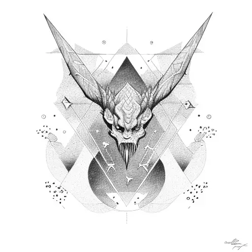 DRACO CONSTELLATION tattoo design idea