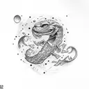 DRACO CONSTELLATION tattoo design idea