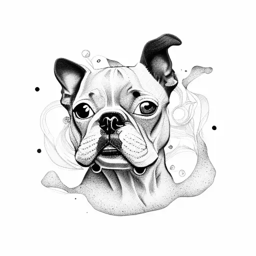 Boston Terrier tattoo design idea