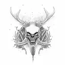 Wendigo tattoo design idea